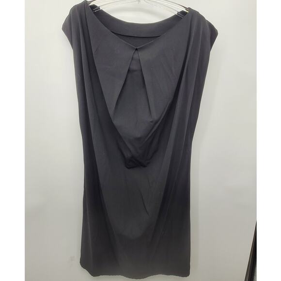 Ter Et Bantine Vintage Black Stretch Short Cap Sleeve Shift Dress size medium - Picture 4 of 12